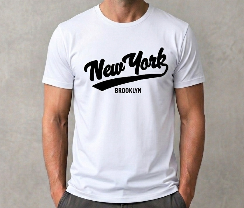 Vintage Fashion Nyc - Retro NYC Varsity Style Graphic T-Shirt