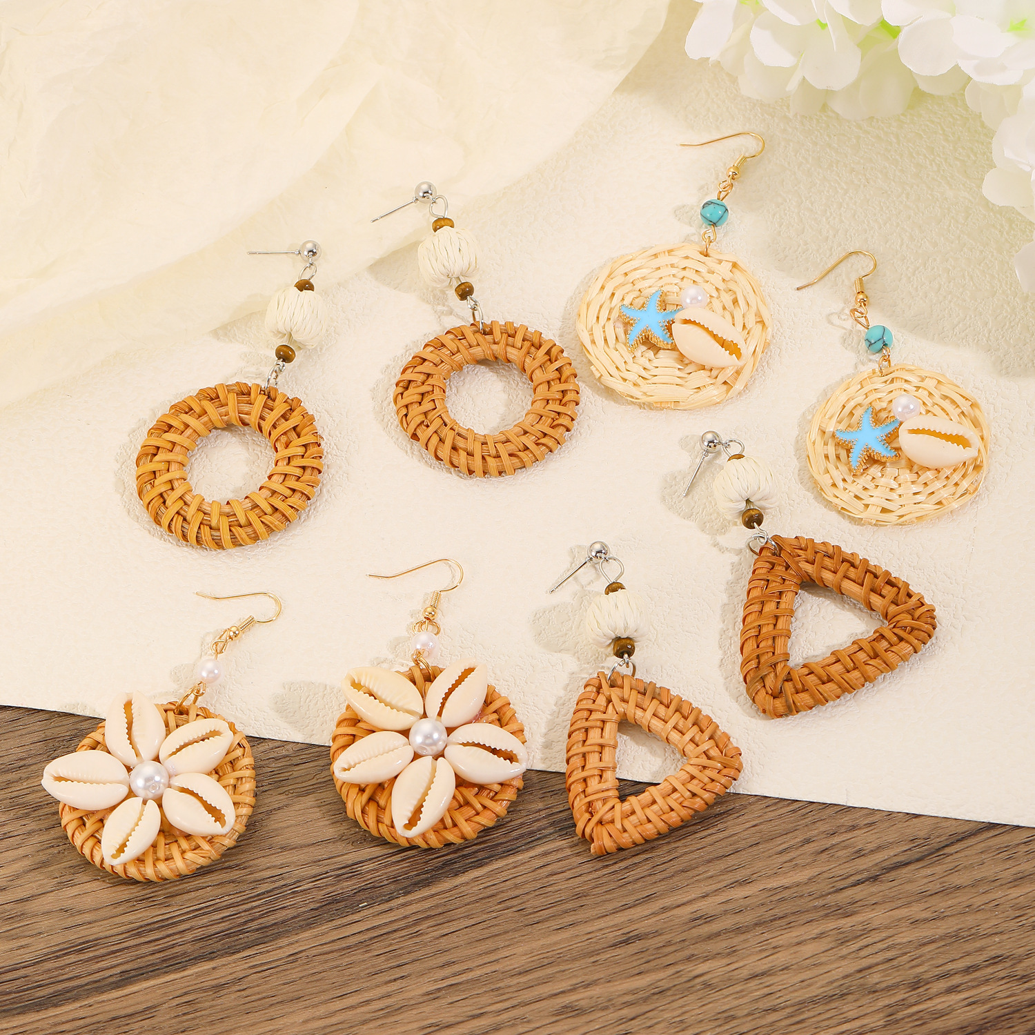 Vintage Fashion Trends 2026 - Summer Bohemian Handwoven Drop Earrings For