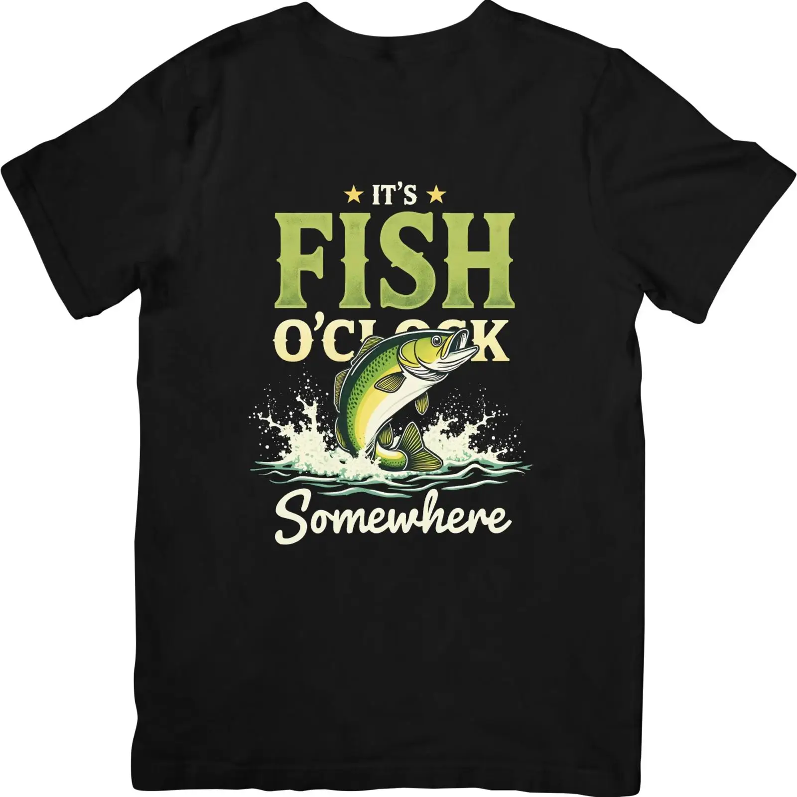 Vintage Fashion Herren - Angler T Shirt Herren Its Fish