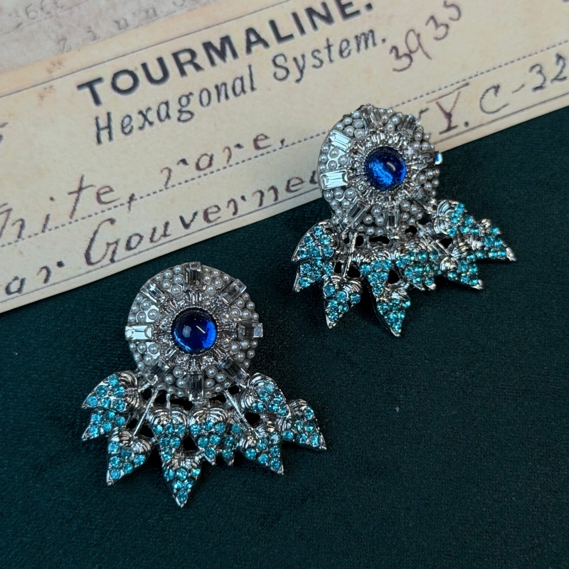 Vintage Blue Snowflake Pearl R – Vintage Fashion Jewelry Brands Bewertung und Preis