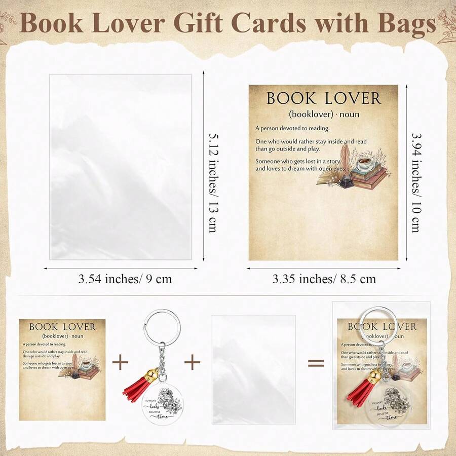 12pcs Vintage Book Lover Keych – Vintage Fashion Books Bewertung und Preis