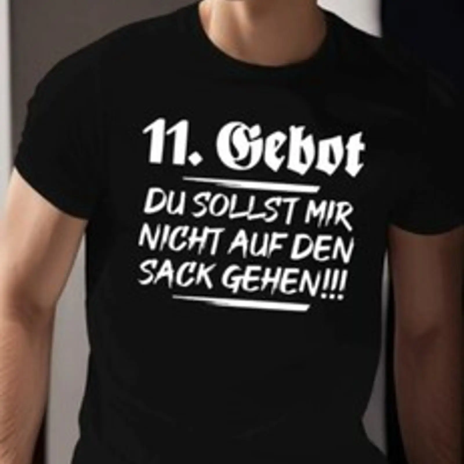 Herren T Shirt 11 Gebot Du sol – Vintage Fashion Herren Bewertung und Preis
