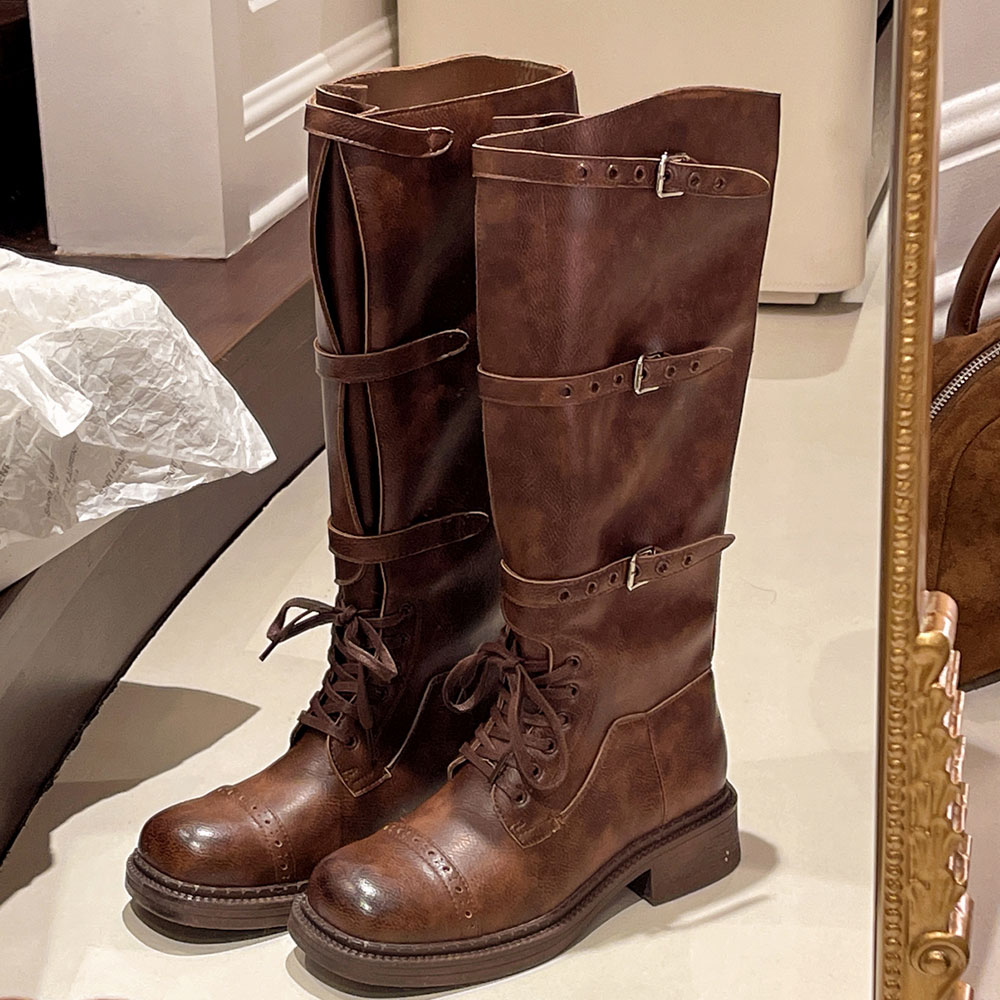 Women's Knee High Boots Vintag – Vintage Fashion Design Bewertung und Preis