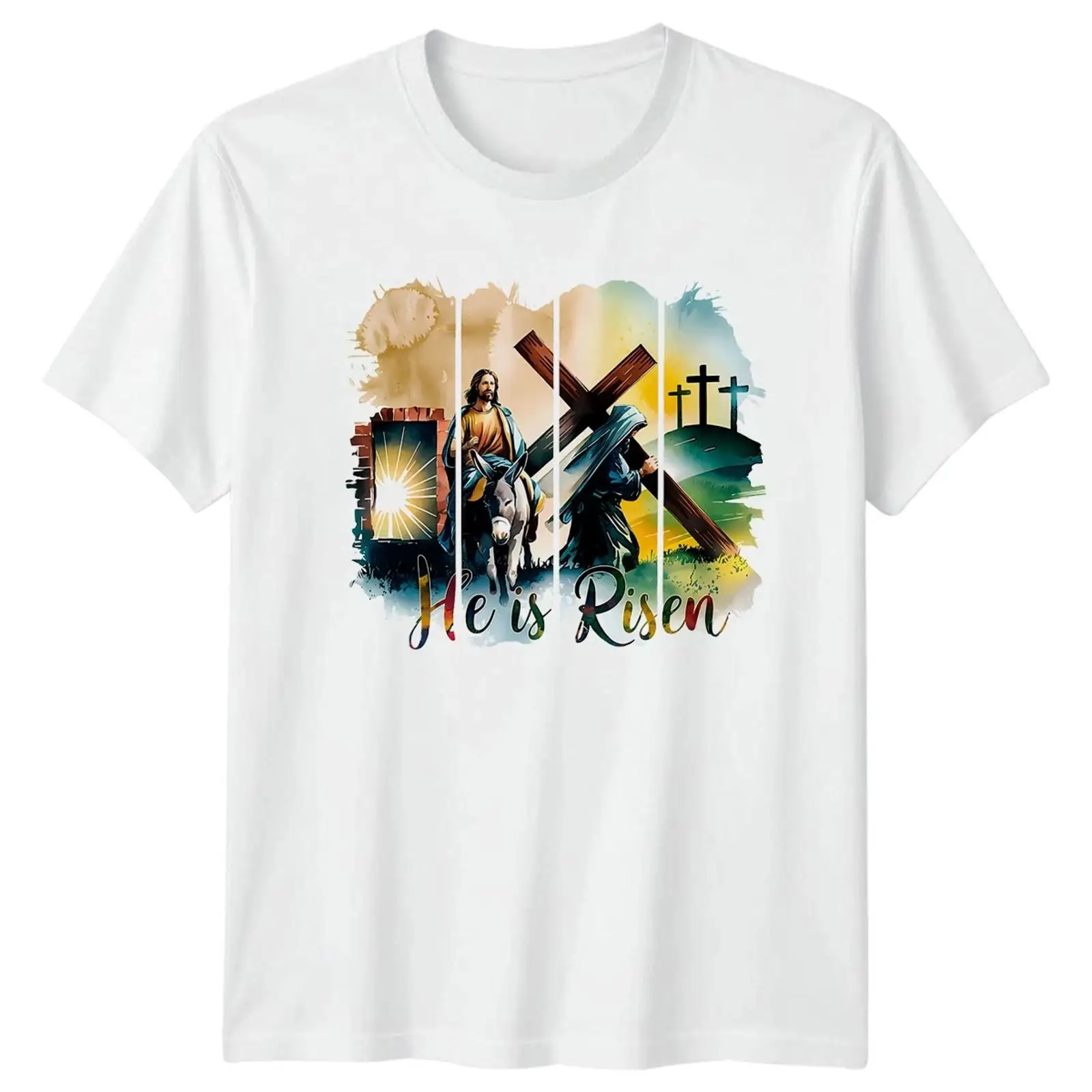 He Is Risen Christianity Relig – Vintage Fashion Herren Bewertung und Preis