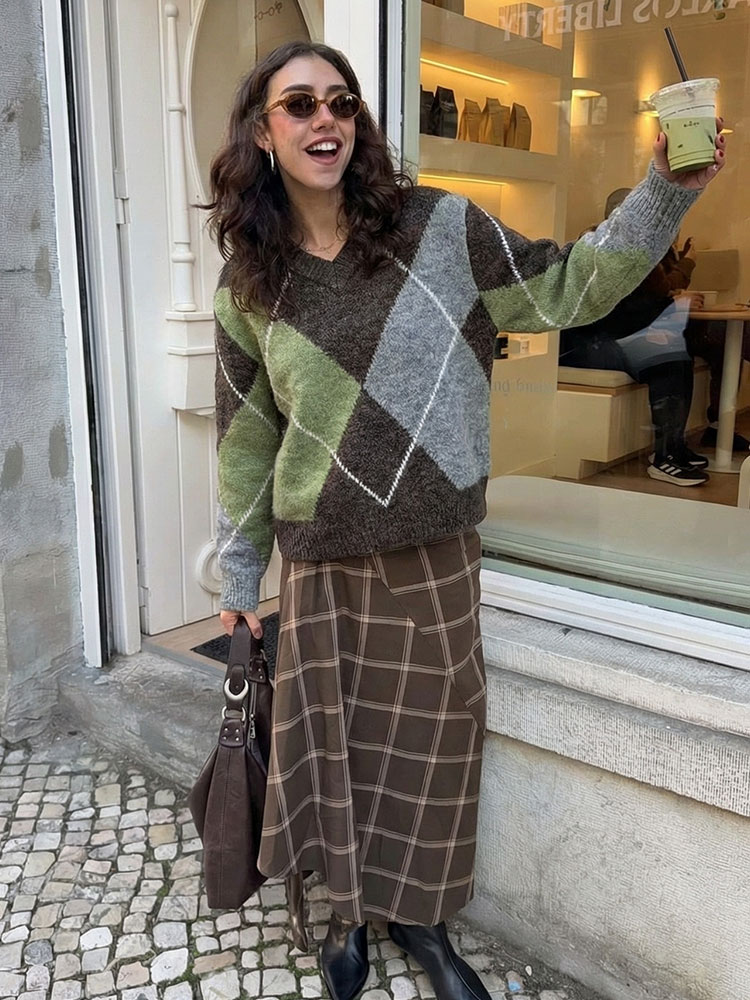 HH Women Fashion Argyle Knitte – Vintage Fashion Trends 2026 Bewertung und Preis