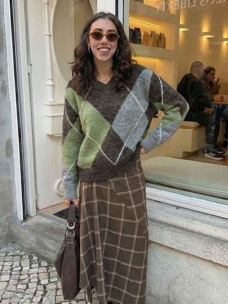 HH Women Fashion Argyle Knitte – Vintage Fashion Trends 2026 Bewertung und Preis