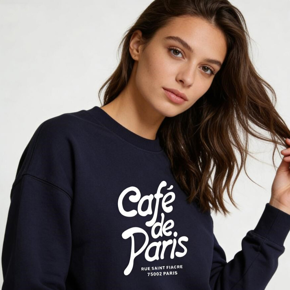 Cafe de Paris Letters Printing – Vintage Fashion Paris Bewertung und Preis