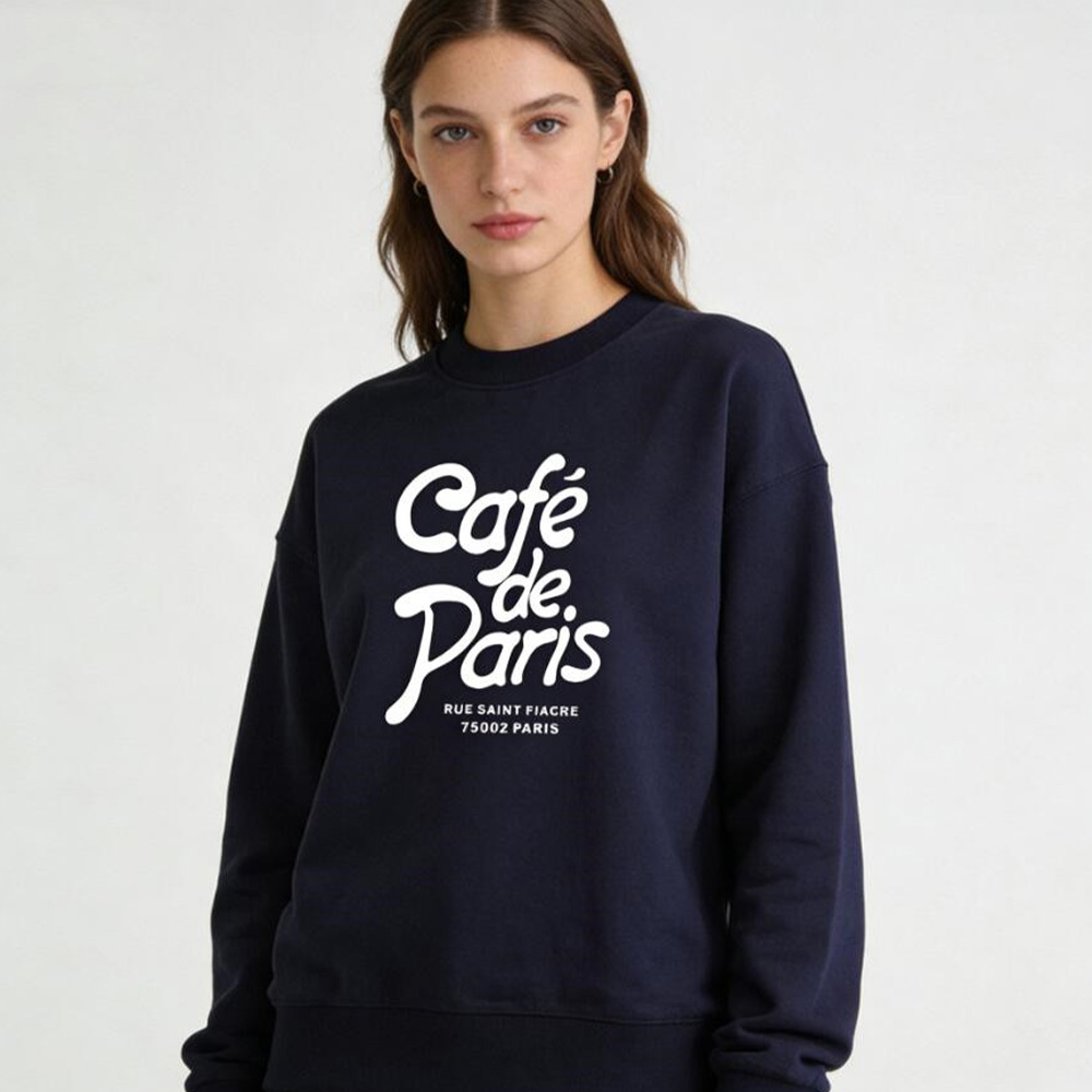 Cafe de Paris Letters Printing – Vintage Fashion Paris Bewertung und Preis