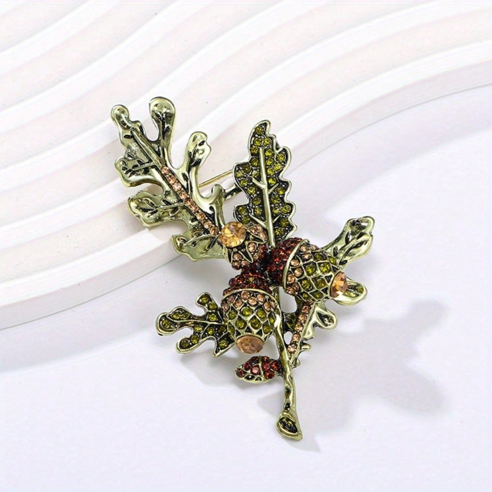 Vintage Gold-Tone Acorn & Oak  – Vintage Fashion Enthusiasts Bewertung und Preis