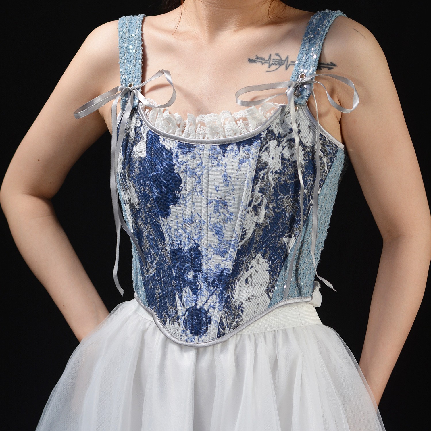 Fashion Floral Print Overbust  – Vintage Fashion Tv Bewertung und Preis