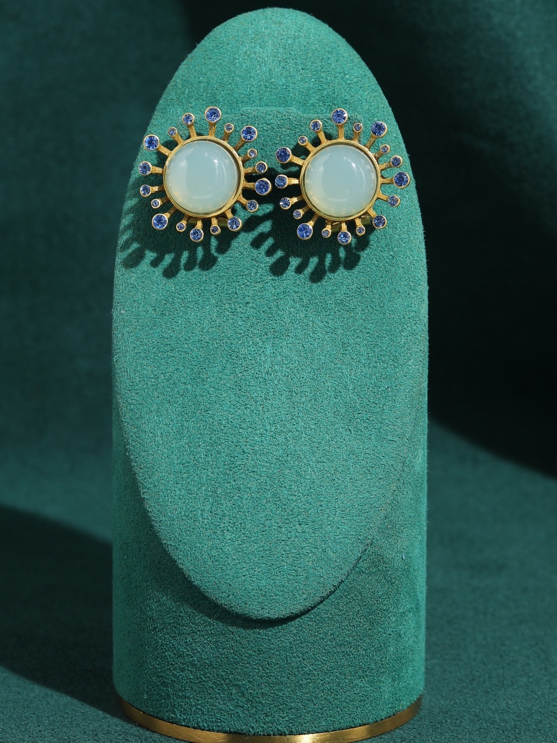 Vintage Green Agate Earrings A – Vintage Fashion Jewelry Brands Bewertung und Preis