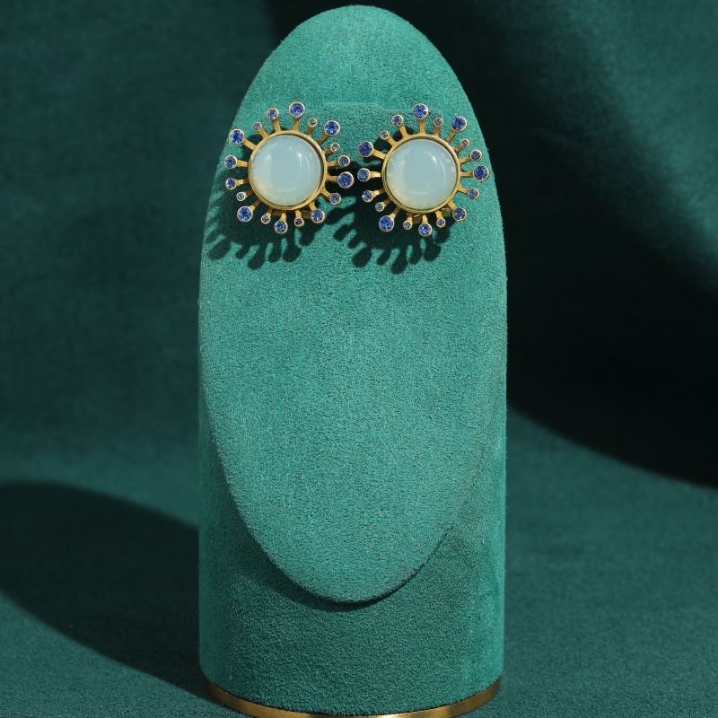 Vintage Green Agate Earrings A – Vintage Fashion Jewelry Brands Bewertung und Preis