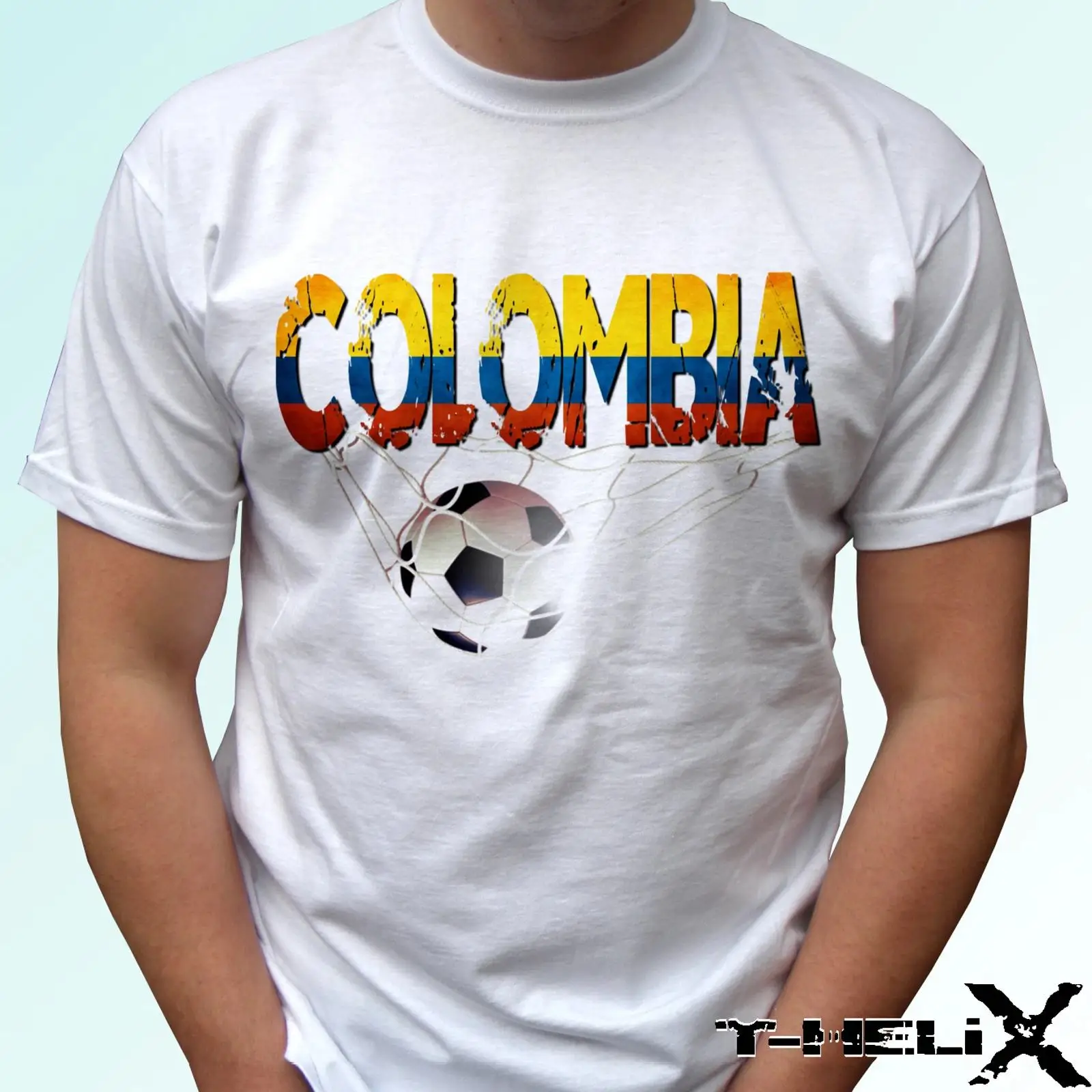 Kolumbien Fußball Flagge weiße – Vintage Fashion Herren Bewertung und Preis