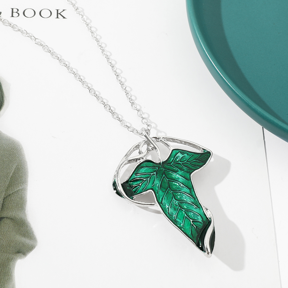 Vintage Green Leaf Pendant Nec – Vintage Fashion Tv Bewertung und Preis