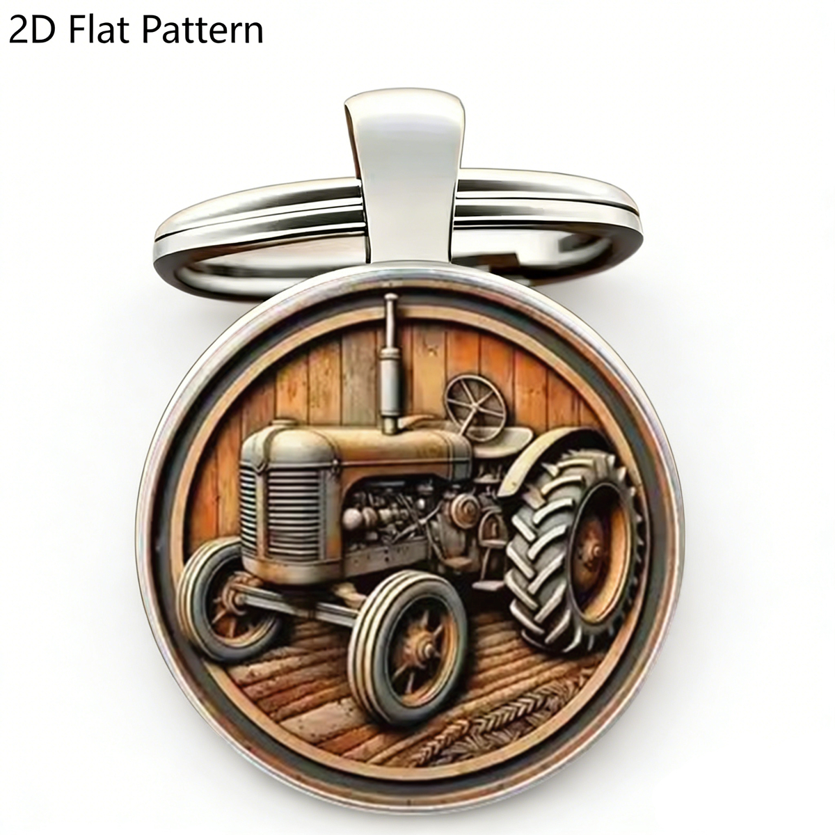 1pc Retro Tractor Keychain Vin – Vintage Fashion Enthusiasts Bewertung und Preis