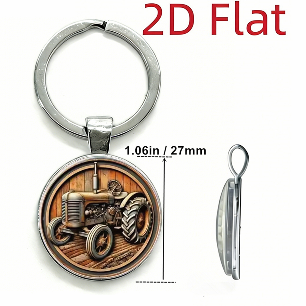 1pc Retro Tractor Keychain Vin – Vintage Fashion Enthusiasts Bewertung und Preis