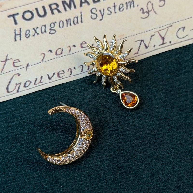 Vintage Yellow Crystal Sun Moo – Vintage Fashion Jewelry Brands Bewertung und Preis