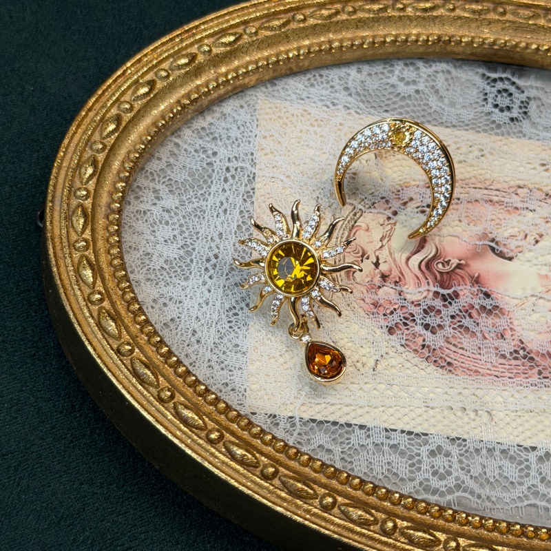 Vintage Yellow Crystal Sun Moo – Vintage Fashion Jewelry Brands Bewertung und Preis