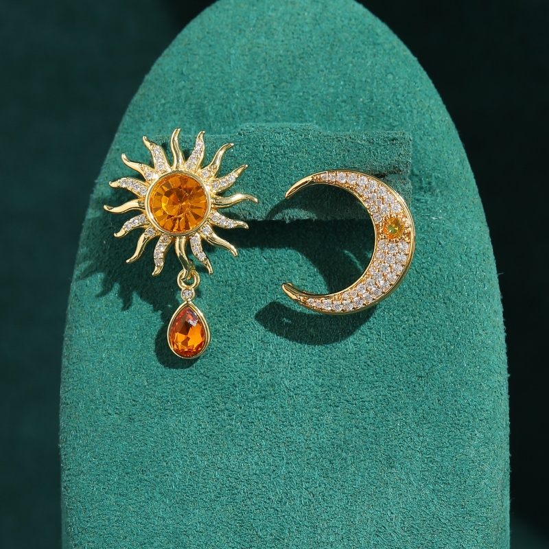 Vintage Yellow Crystal Sun Moo – Vintage Fashion Jewelry Brands Bewertung und Preis