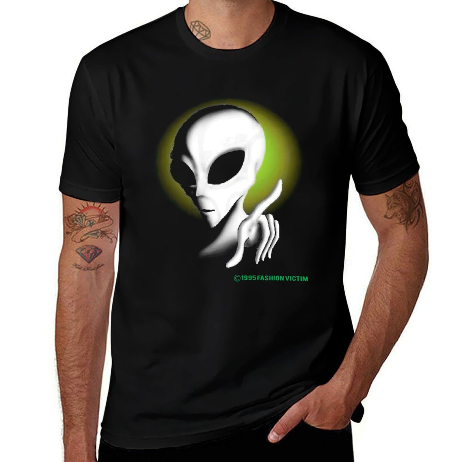 1995 ALIEN Vintage Glow In The – Vintage Fashion Victim Shirt Bewertung und Preis