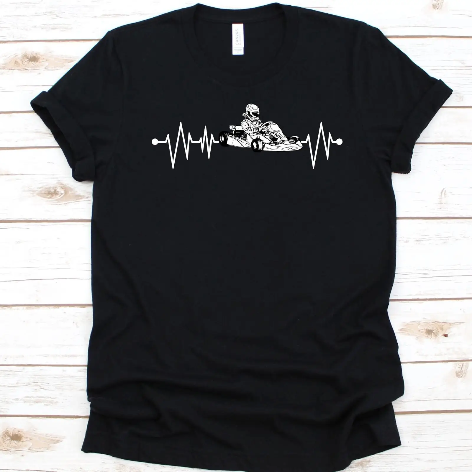 Go Kart Racing Heartbeat T Shi – Vintage Fashion Enthusiasts Bewertung und Preis