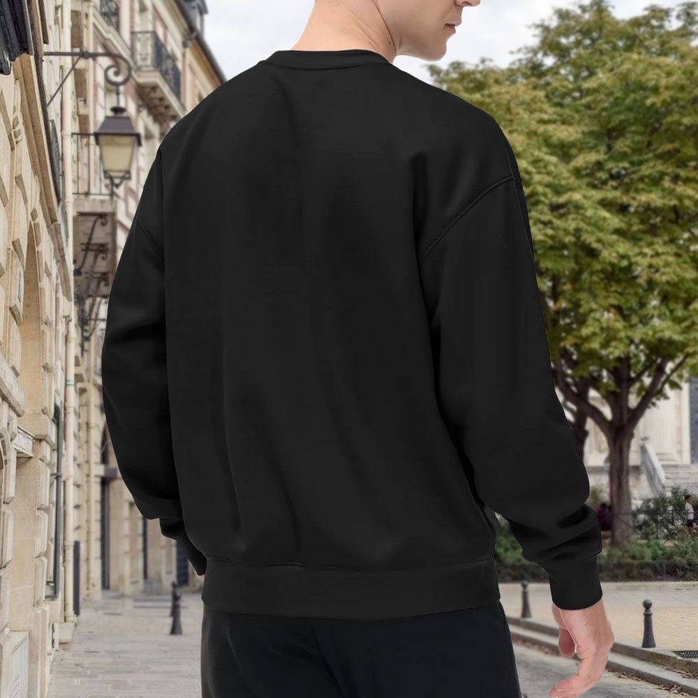 Men's Black Crew Neck Pullover – Vintage Fashion Nyc Bewertung und Preis