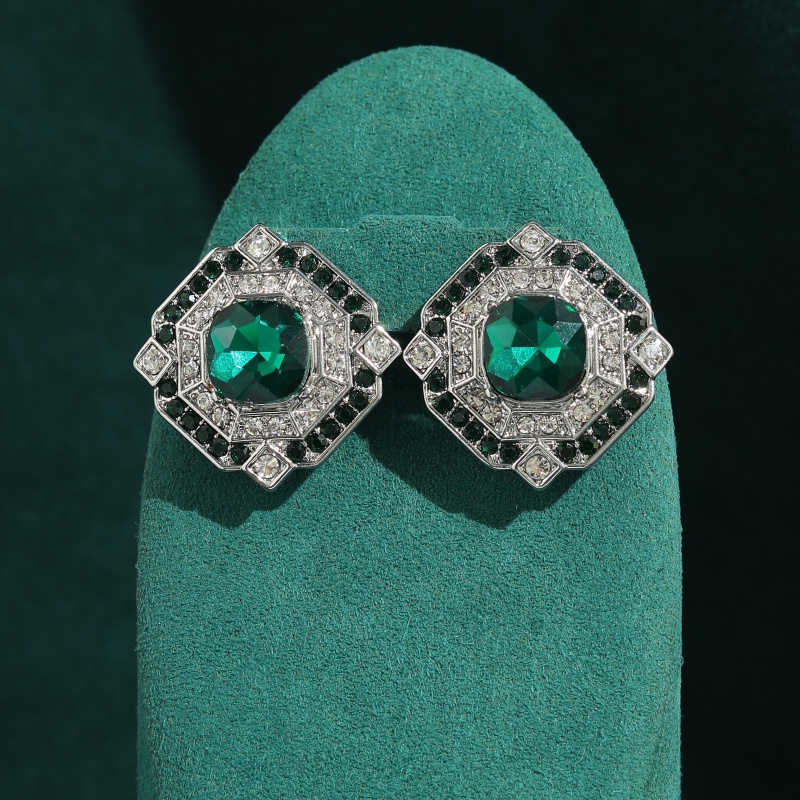 Vintage Square Emerald Crystal – Vintage Fashion Jewelry Brands Bewertung und Preis