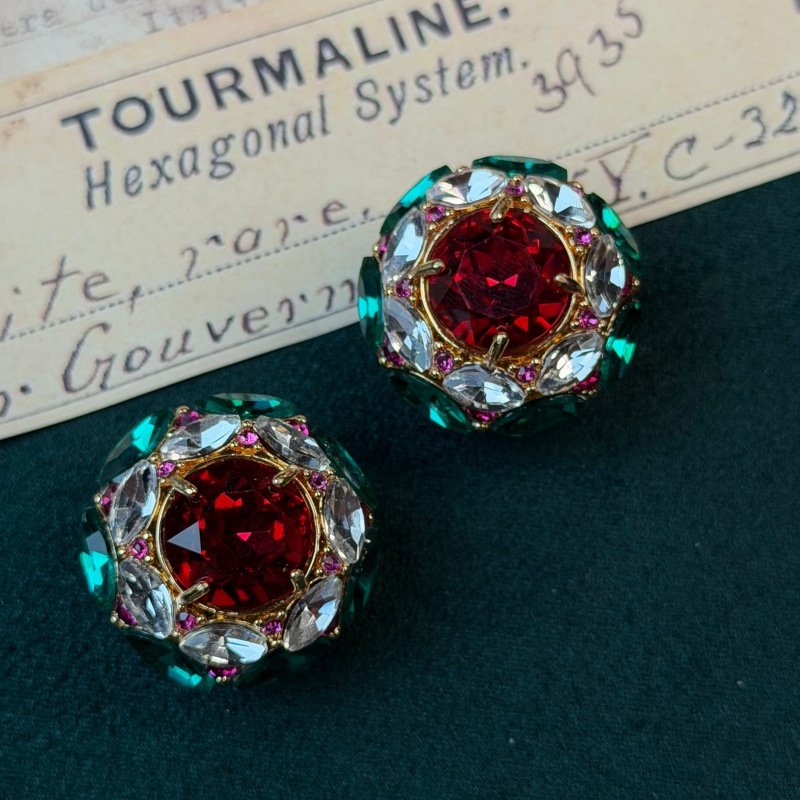 Vintage Red Crystal White Zirc – Vintage Fashion Jewelry Brands Bewertung und Preis