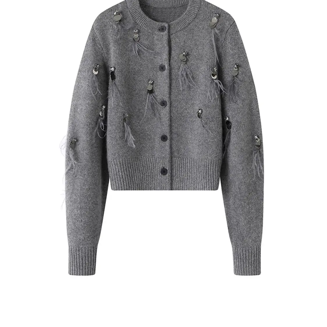 Autumn Winter Coat High-end Kn – Crop Cardigan Vintage Bewertung und Preis