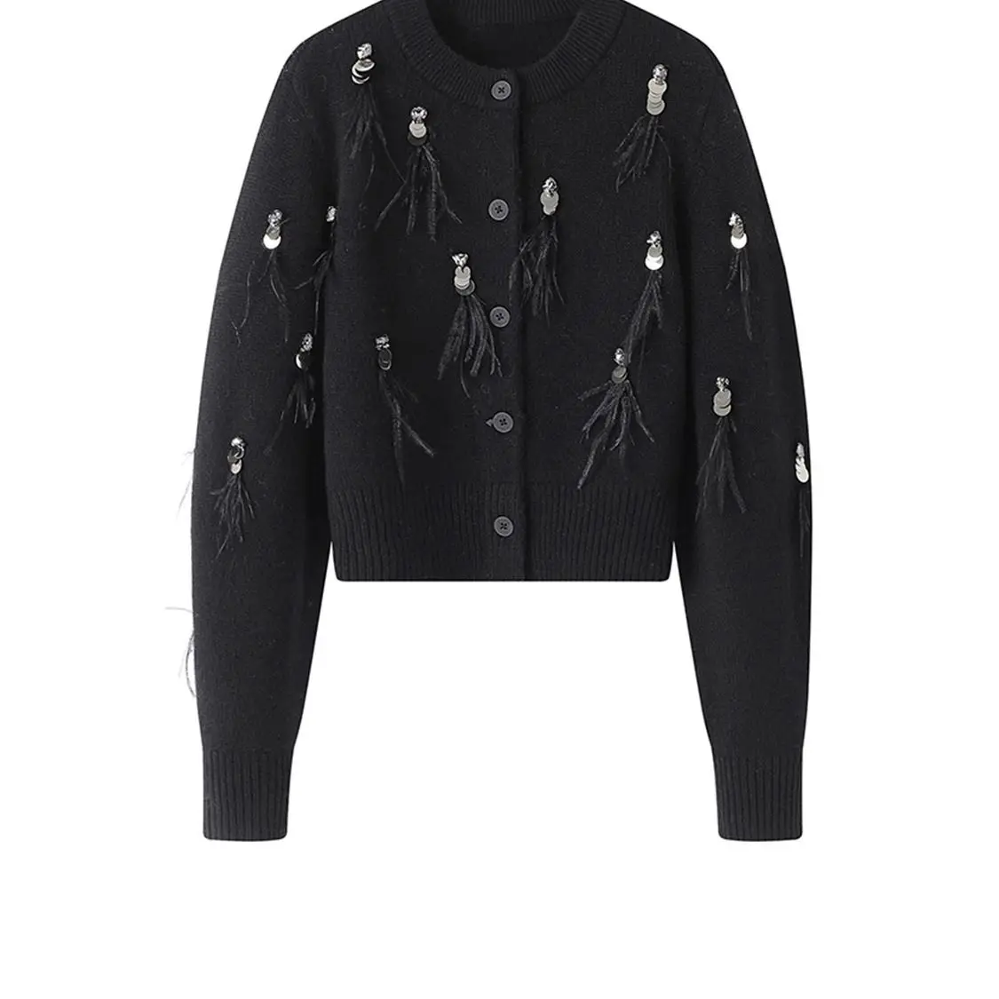 Autumn Winter Coat High-end Kn – Crop Cardigan Vintage Bewertung und Preis