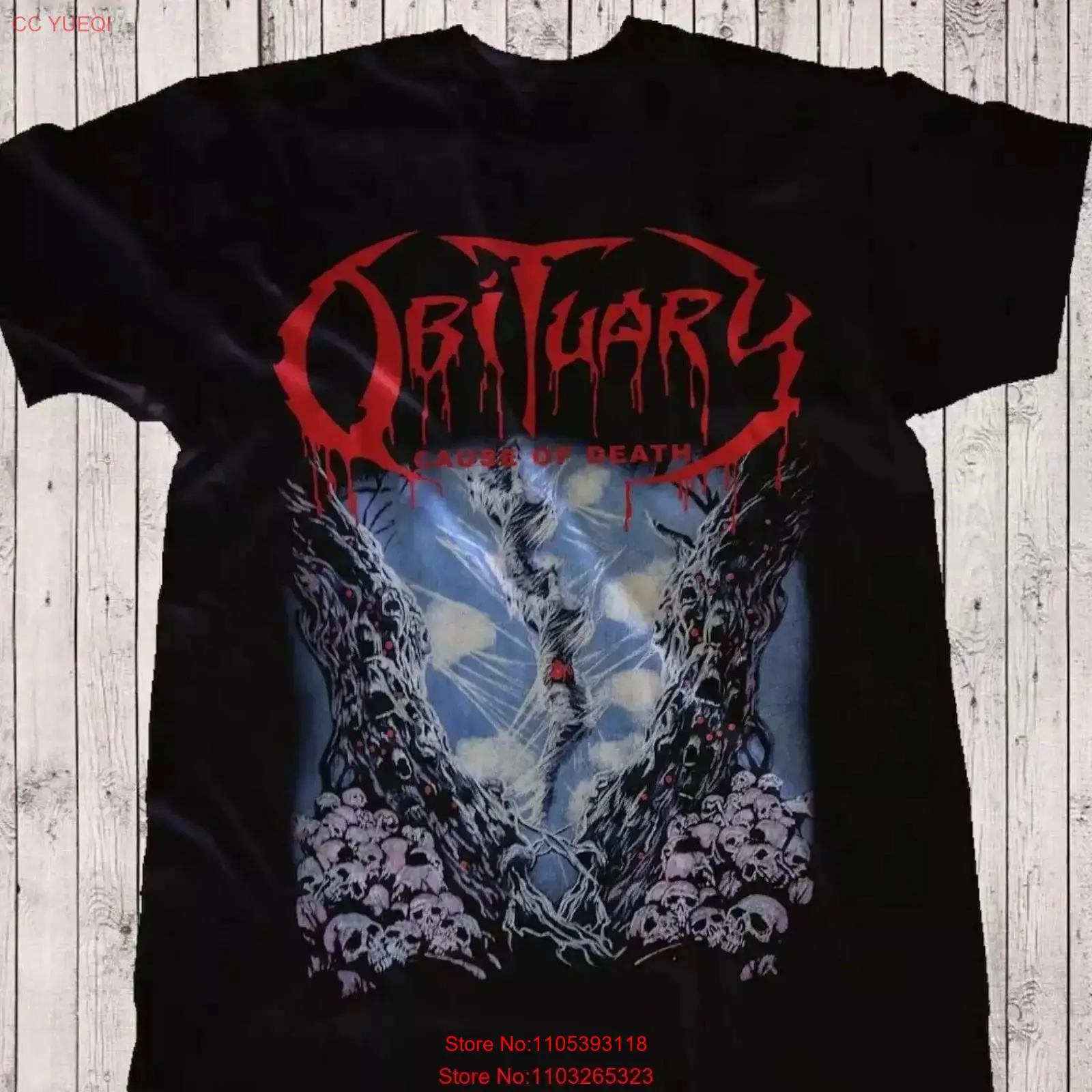 OBITUARY Cause of Death T Shir – Vintage Fashion Obituaries Bewertung und Preis