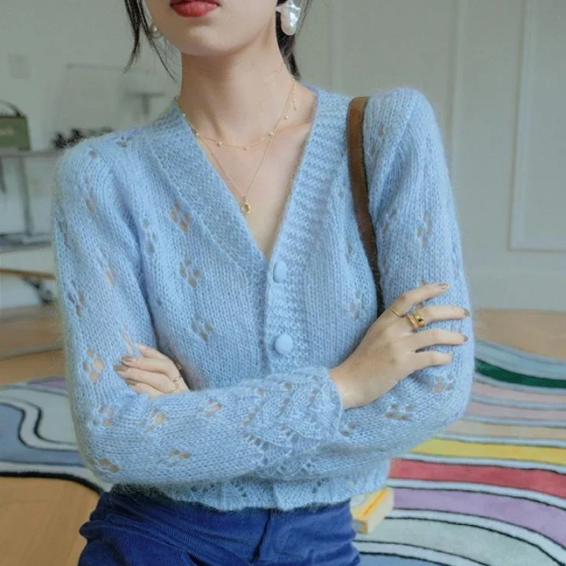 Women's Sweater Kawaii Cardiga – Crop Cardigan Vintage Bewertung und Preis