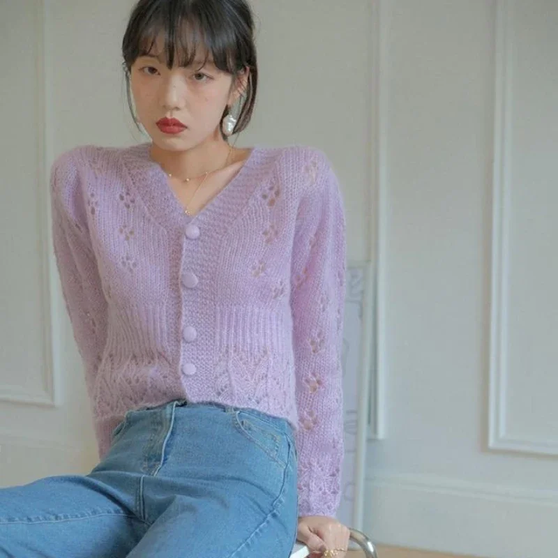 Women's Sweater Kawaii Cardiga – Crop Cardigan Vintage Bewertung und Preis