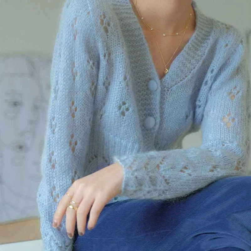 Women's Sweater Kawaii Cardiga – Crop Cardigan Vintage Bewertung und Preis
