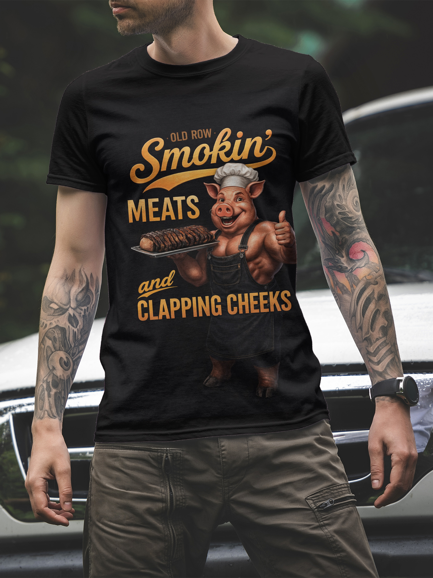 BBQ Enthusiast Graphic Tee Vin – Vintage Fashion Enthusiasts Bewertung und Preis