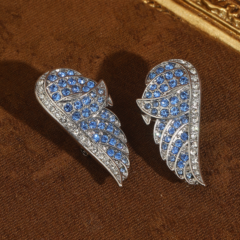 Vintage Angel Wing Blue Earrin – Vintage Fashion Jewelry Brands Bewertung und Preis