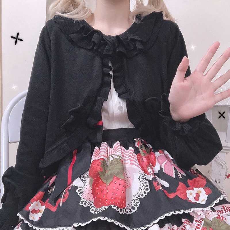 Japanese Lolita Heart Cut-out  – Crop Cardigan Vintage Bewertung und Preis