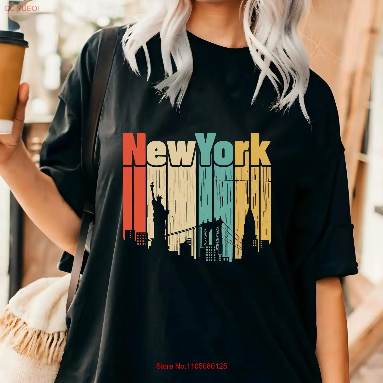 New York retro T shirt USA Tra – Vintage Fashion Nyc Bewertung und Preis