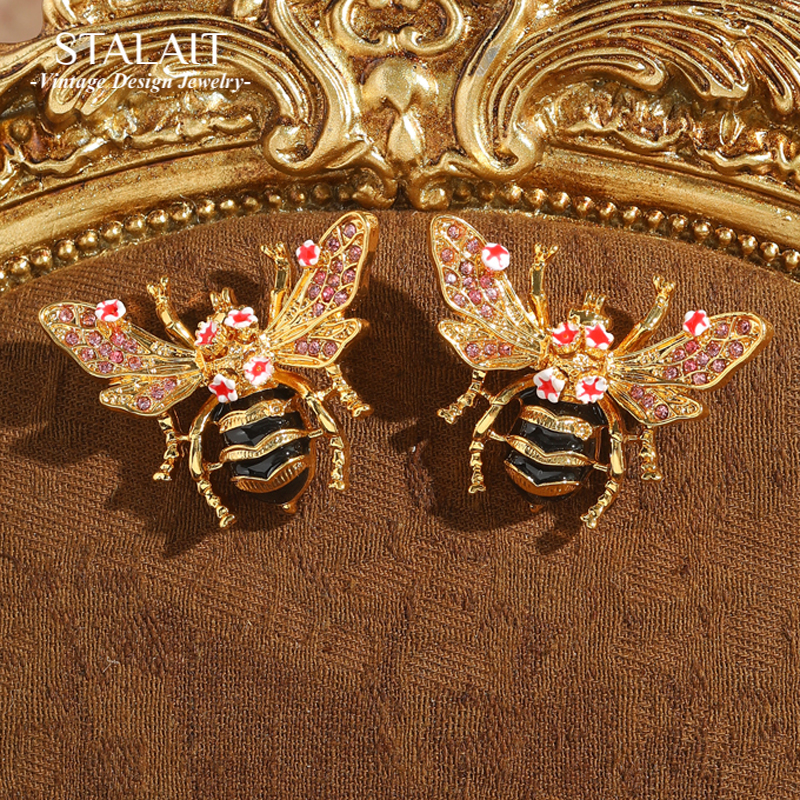 Vintage Enamel Drip Oil Bee Ea – Vintage Fashion Jewelry Brands Bewertung und Preis