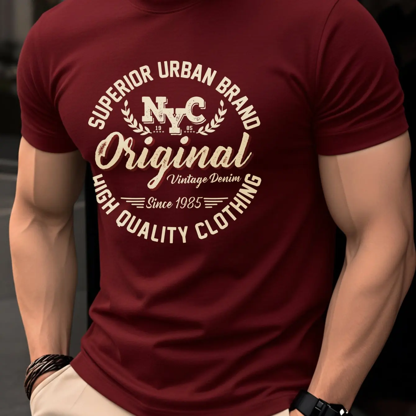Korean Streetwear Men 100% Cot – Vintage Fashion Nyc Bewertung und Preis