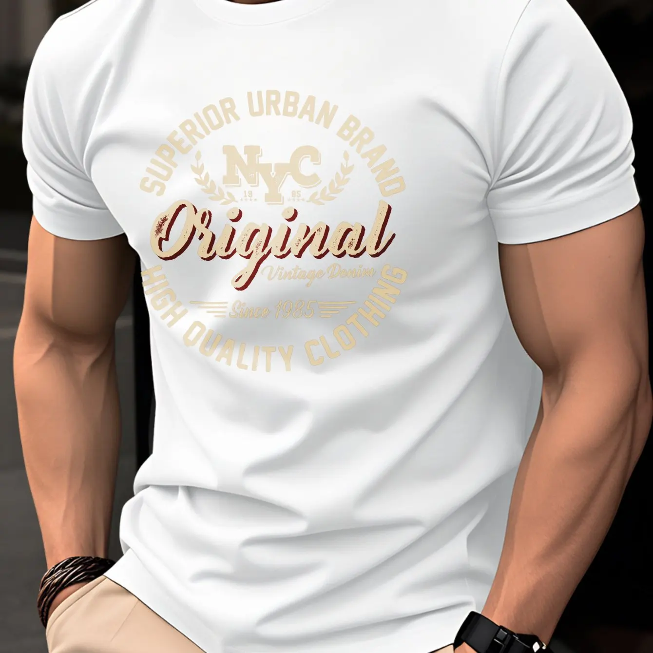 Korean Streetwear Men 100% Cot – Vintage Fashion Nyc Bewertung und Preis