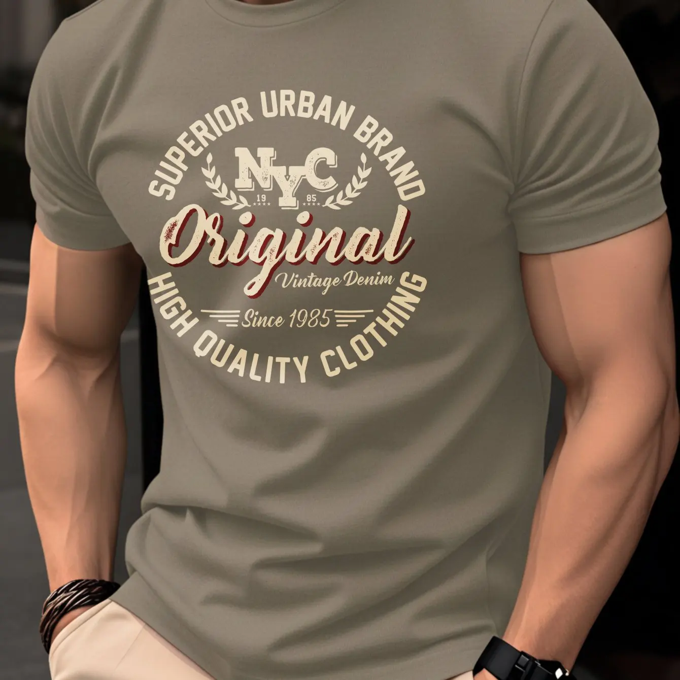Korean Streetwear Men 100% Cot – Vintage Fashion Nyc Bewertung und Preis
